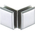 Alliage de zinc Double face Collier de fixation en verre à verre de 90 degrés (CR-G10)